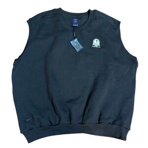 Nike Golf Vest Black Ribbed Texture Opryland USA Logo Mens XL
